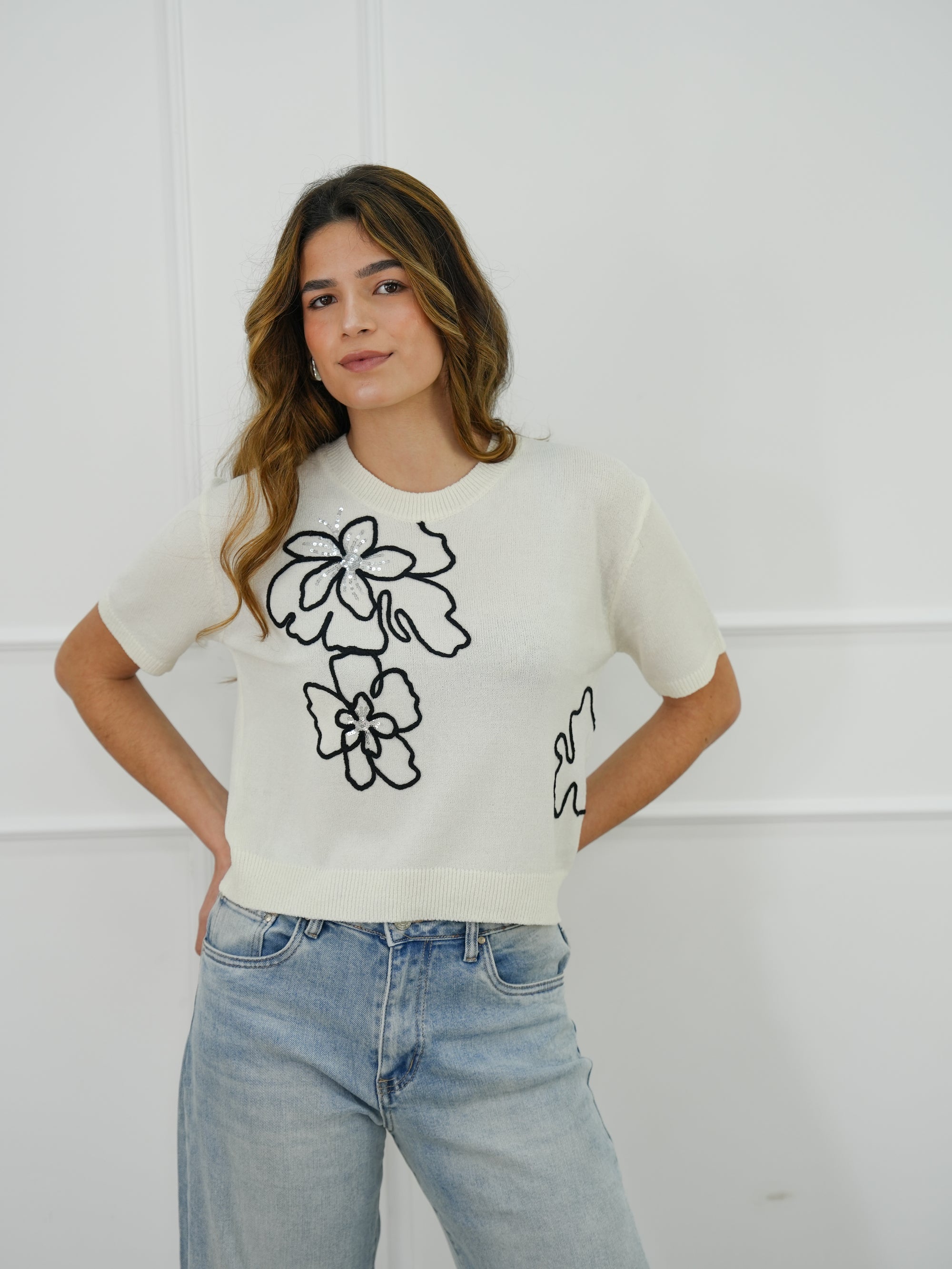CAMISOLA MALHA MANGA CURTA