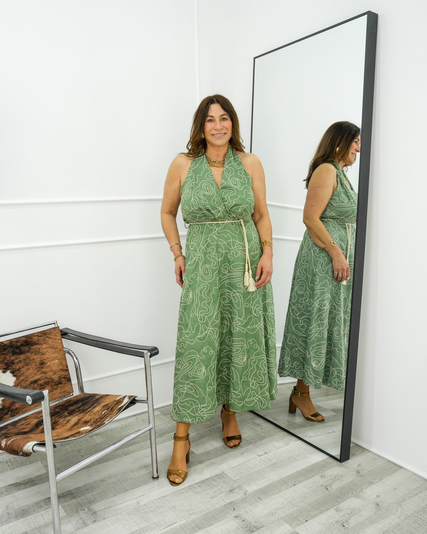 VESTIDO BROCADO