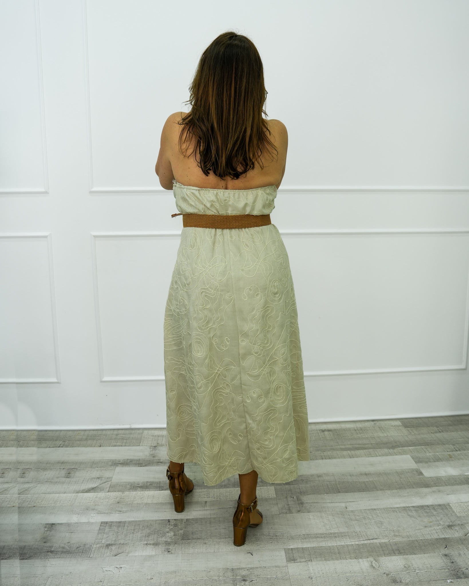 VESTIDO BROCADO