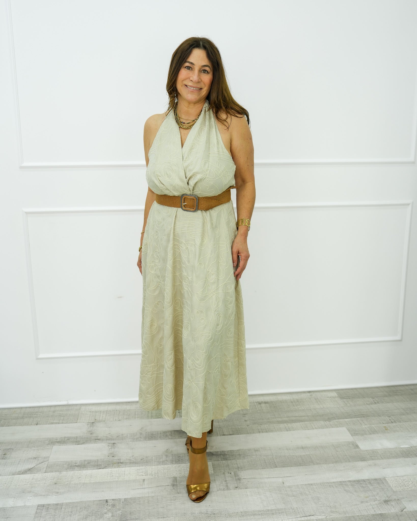VESTIDO BROCADO