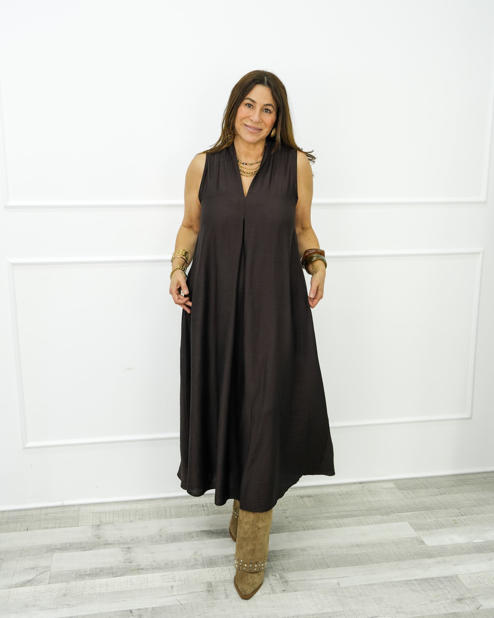 VESTIDO DECOTE EM V
