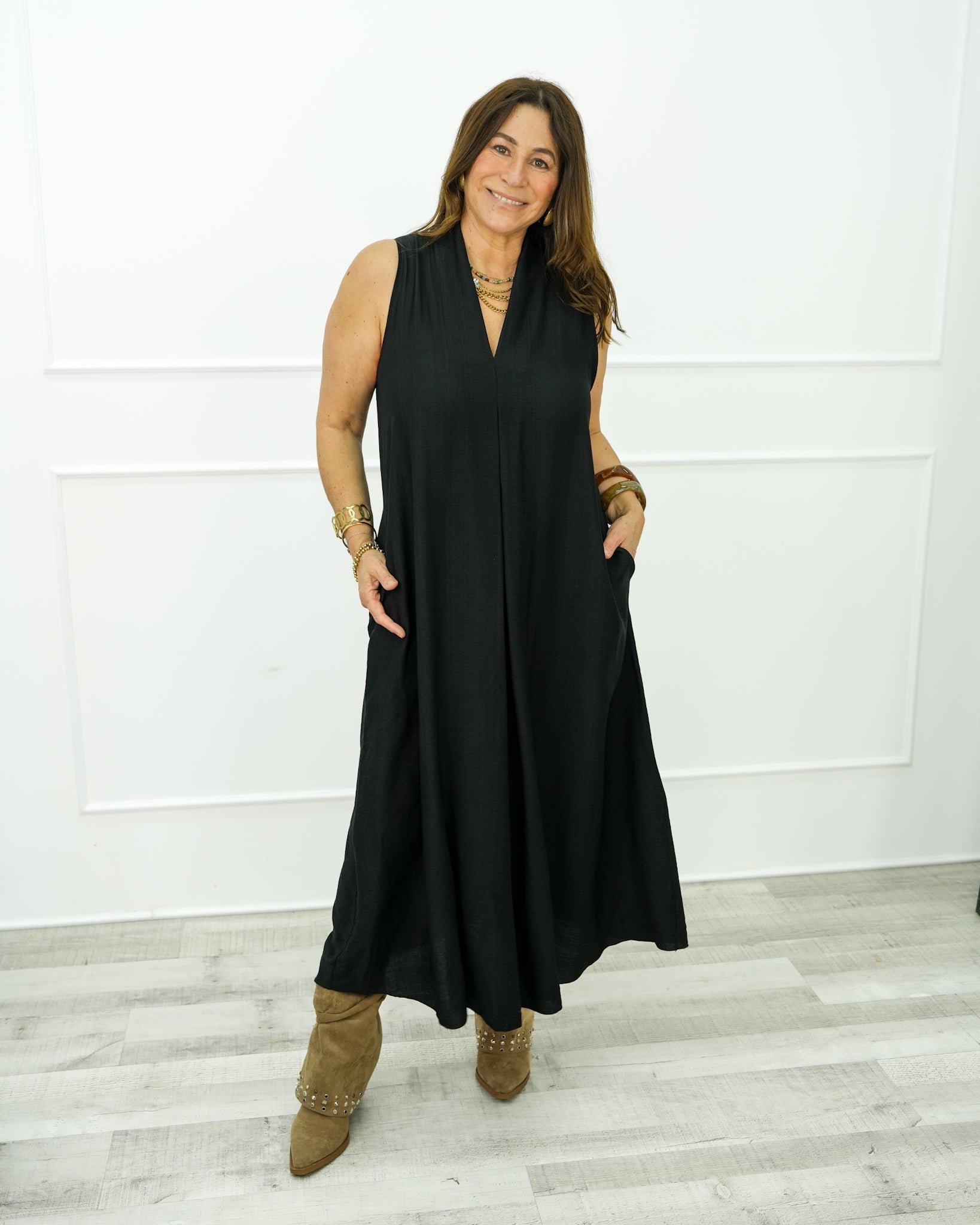 VESTIDO DECOTE EM V