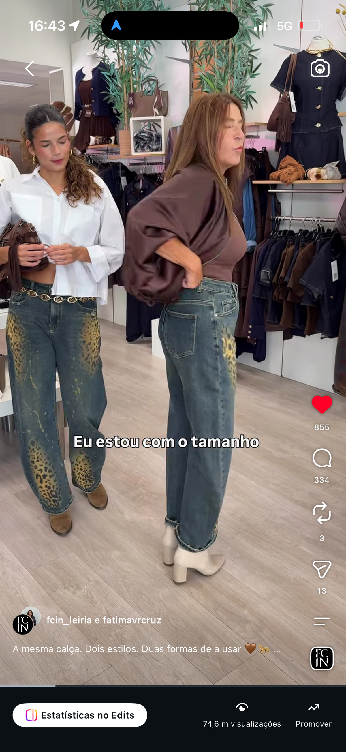 Calça Jean Tigresas