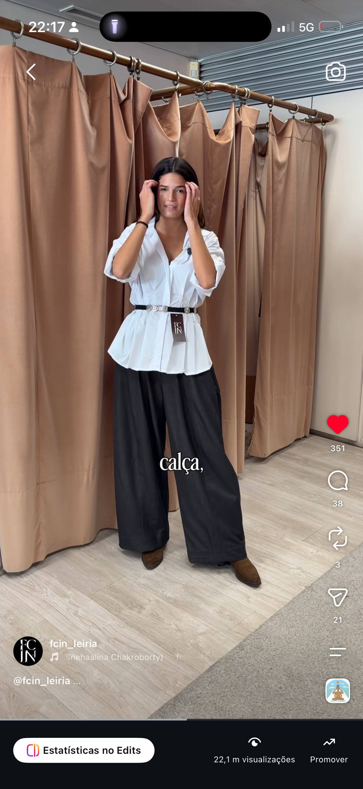 Calça Maxi balloon