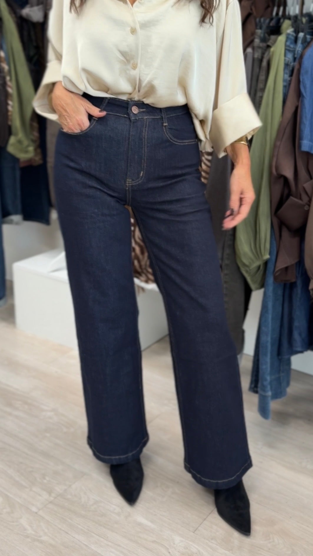 Calça Jeans Laços Regular