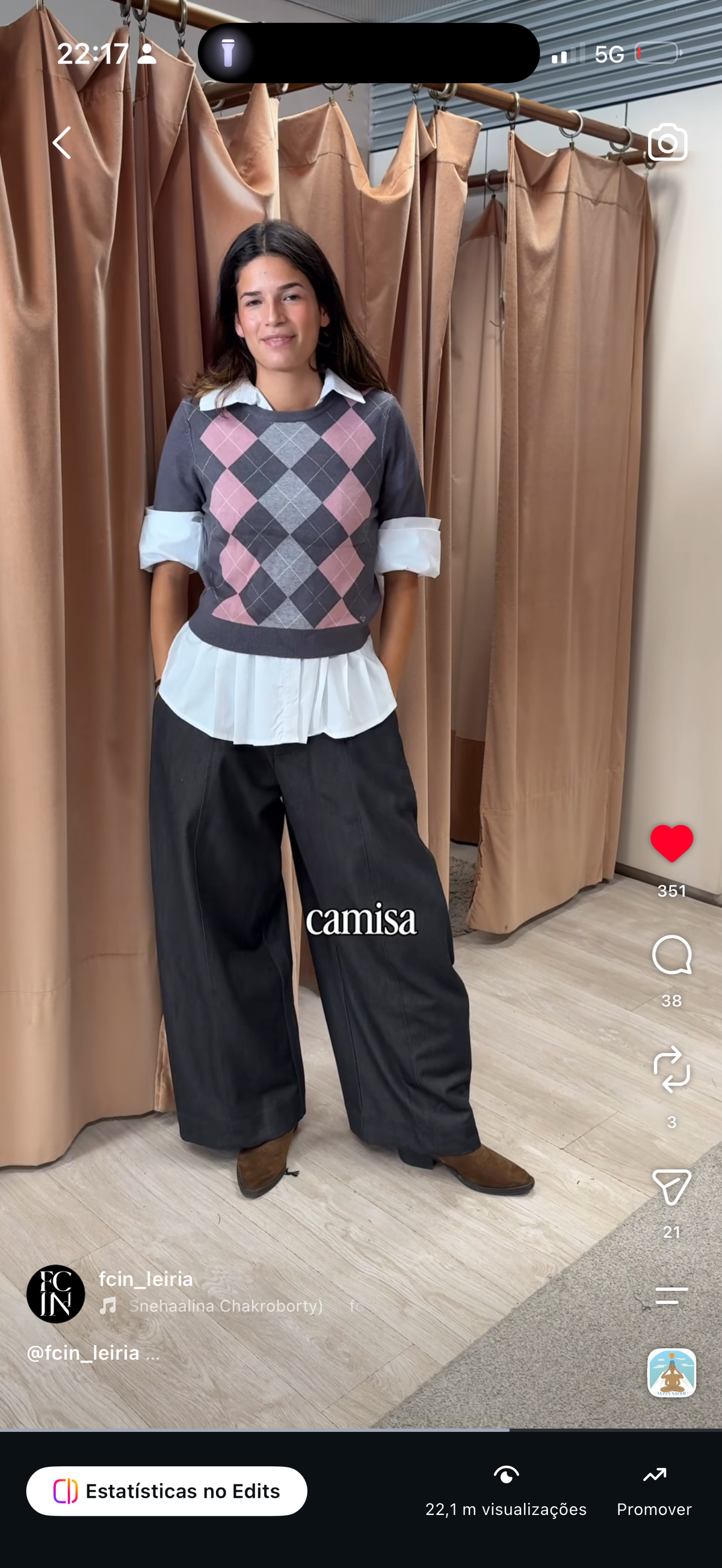 Calça Maxi balloon