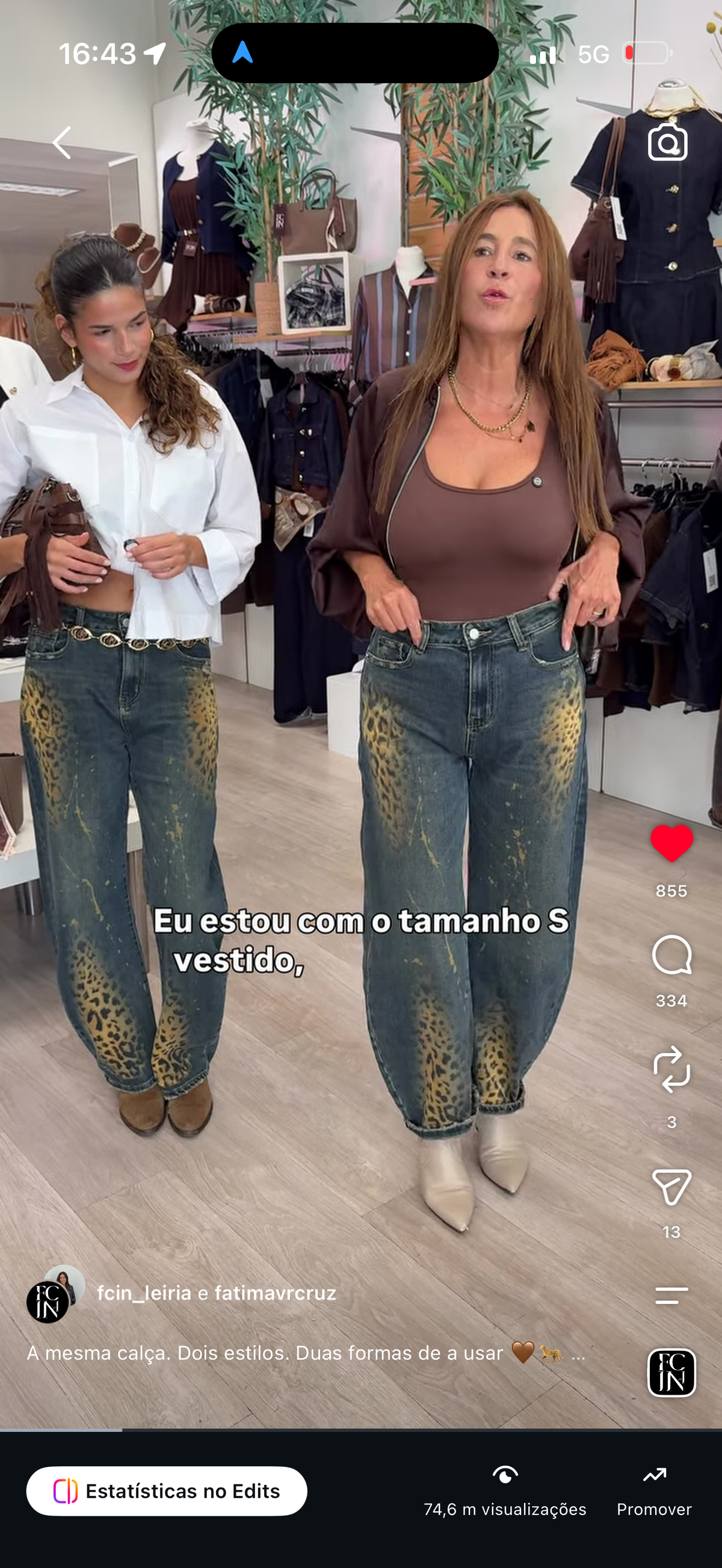 Calça Jean Tigresas