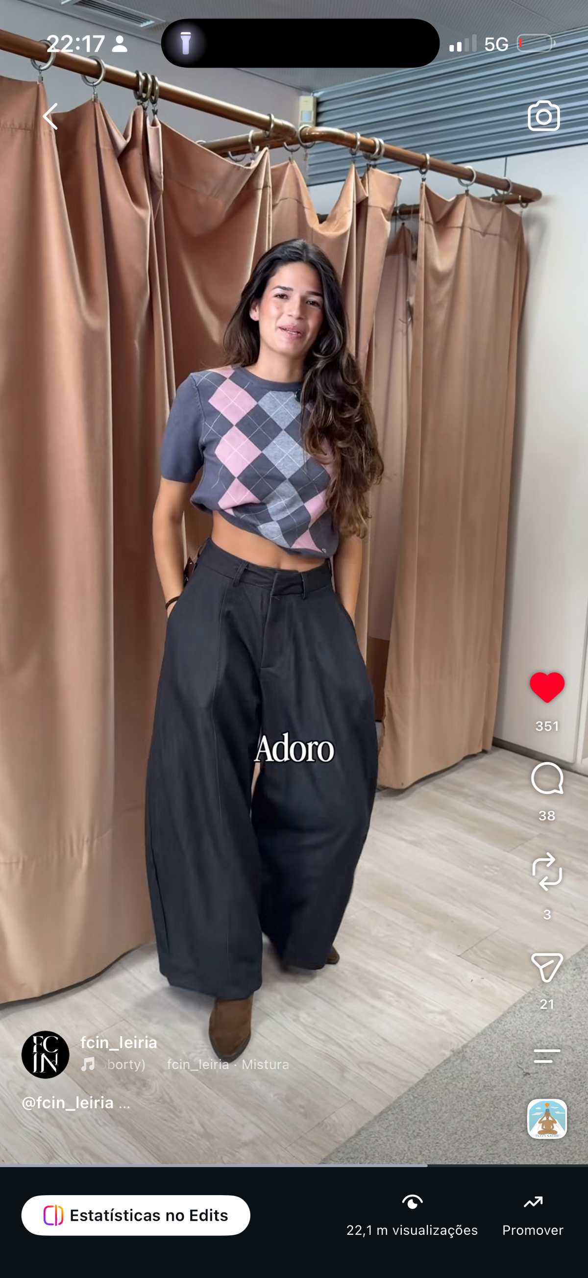 Calça Maxi balloon