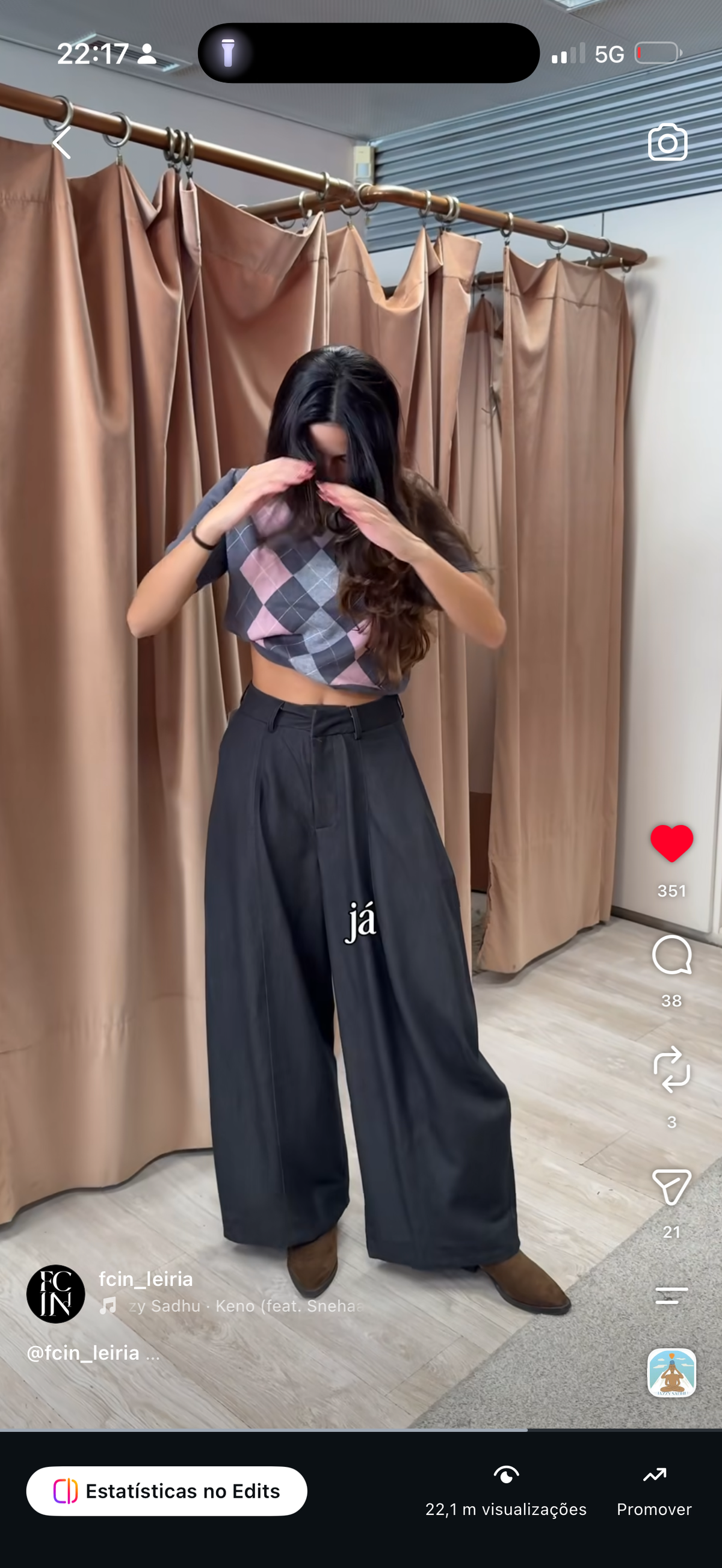 Calça Maxi balloon
