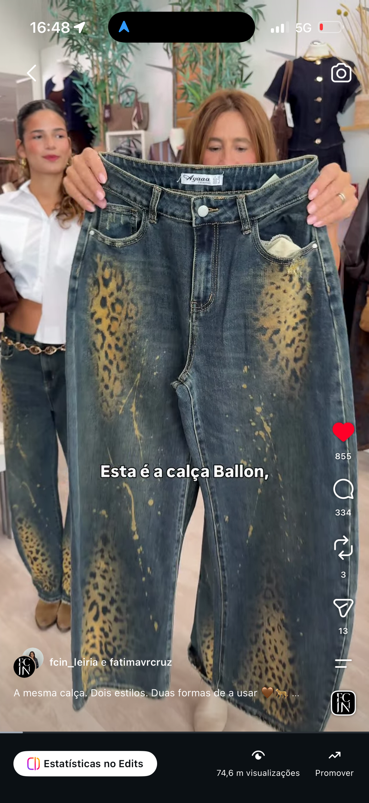 Calça Jean Tigresas